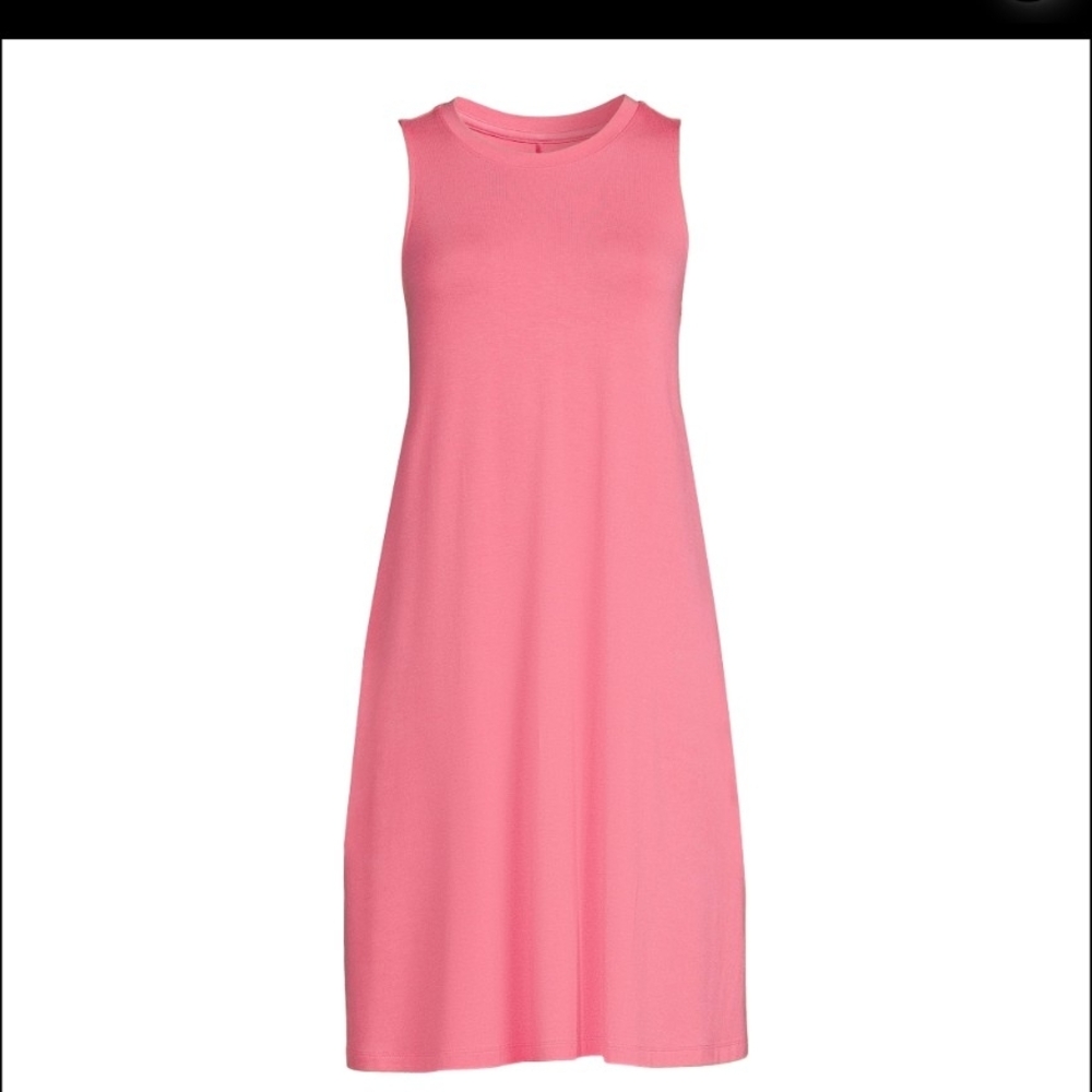 Time and Tru Soft Pink Swing Dress With Hidden Pockets - Picture 2 of 8